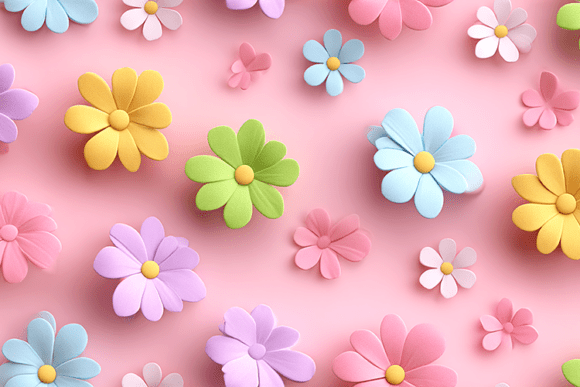 3D Pastel Daisy Floral Background: A Strategic Design Asset for Modern Creativity