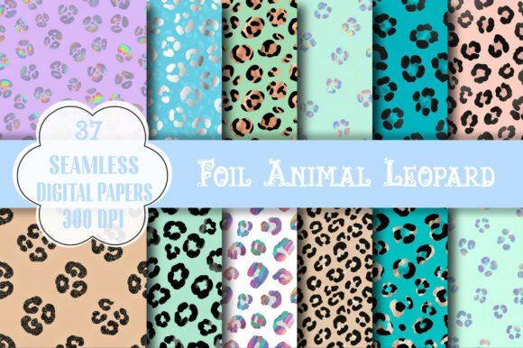 Foil Animal Leopard Pattern: A Versatile Design for Creative Projects