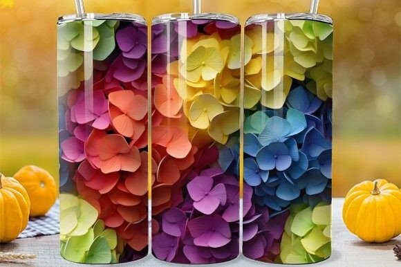 Hallmark Spring Hydrangea Tumbler Digital Flower Wrap