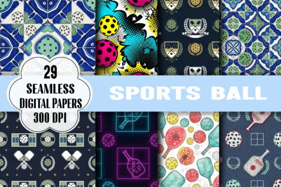 Sports Ball Papers: A Versatile Graphic Set for Creative Projects