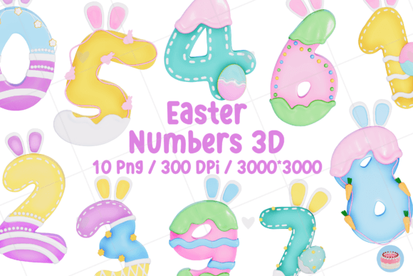 Unlocking Creativity with the Numbers Easter Bunny Set 10 PNG for Professional and Personal Projects